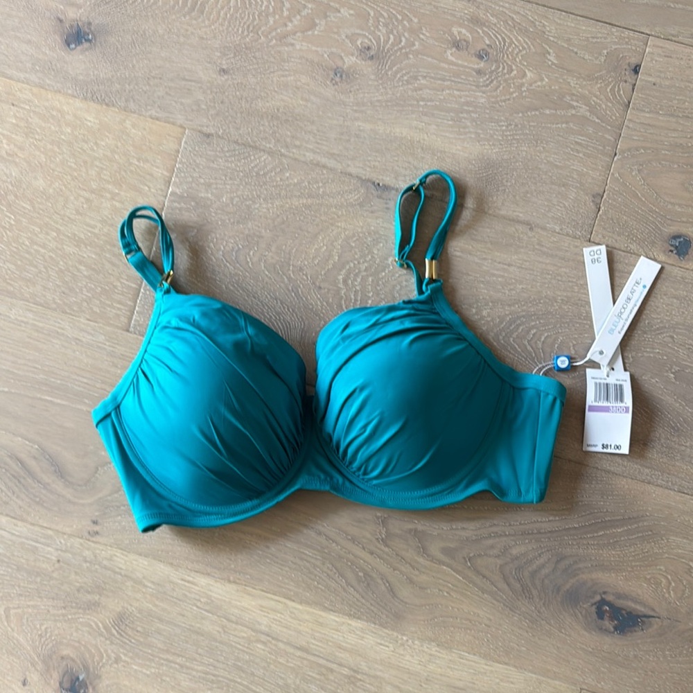 Bleu Rod Beattie Teal Bikini Top with Molded Cup